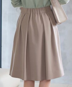 Tiaclasse 【洗える】大人上品なフレアタックスカート