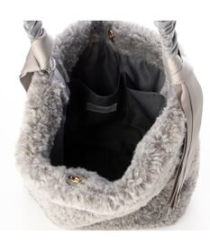 UNBILLION カシュカシュ cachecache / 下がりグログランボアトートバッグ