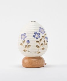 ちょうちん堂 【あかり道】〈手書絵付〉枯色桔梗 ちょうちん ライト