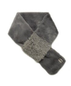 MOONBAT FURULA バイカラー フェイクファーマフラー