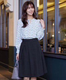 Tiaclasse 【洗える】大人上品なフレアタックスカート