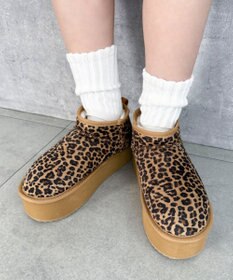 WEGO 【25年秋冬新作/あったかブーツ】厚底ムートンタッチブーツ