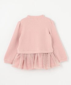 ANY KIDS ふくれジャガードリボンチュニック