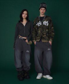 WEGO 【ユニセックス着用ITEM/ウエストゴム】ロゴスウェットパンツ