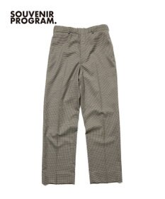 J.PRESS MEN 【J.PRESS ORIGINALS】【UNISEX】Wool Polyester Gunclub Check Piped Stem Nontuck Slacks