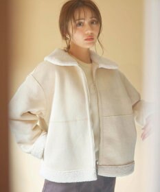 Feroux リバーシブル ムートンボアコート