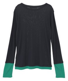 AMERICAN HOLIC 配色シアーレイヤードプルオーバー