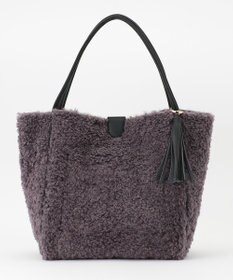 united bamboo フェイクボアリバーシブルトート