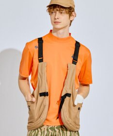 PW CIRCULUS 【吸水速乾 / ストレッチ】【MEN】ストレッチメッシュカノコ ベンチレーションモックT ゴルフ