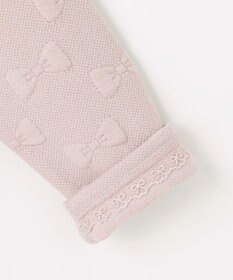 ANY KIDS リボン ジャガード カーディガン