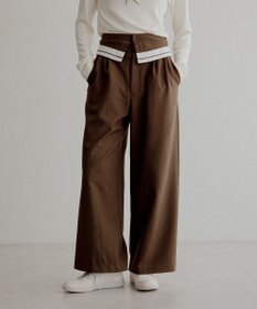 CRAFT STANDARD BOUTIQUE ウエスト折り返しスラックス