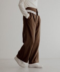 CRAFT STANDARD BOUTIQUE ウエスト折り返しスラックス