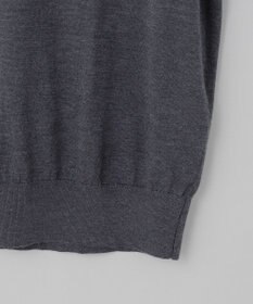 GOTAIRIKU オリジナル設計【洗える/チクチクしにくい/ピリングしにくい】イタリア糸 ハイゲージ Ｖネックニット_WOOL100%