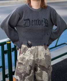 WEGO ダメージショートニットPO