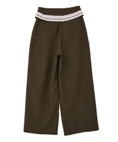 CRAFT STANDARD BOUTIQUE ウエスト折り返しスラックス