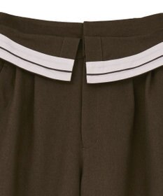 CRAFT STANDARD BOUTIQUE ウエスト折り返しスラックス