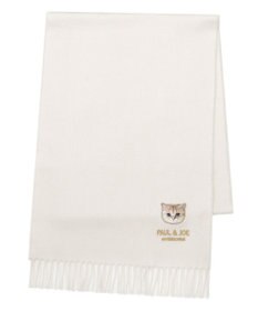 MOONBAT PAUL & JOE ACCESSOIRES ヌネットワッペン付きプレーンムースタッチマフラー（パッケージ入り）