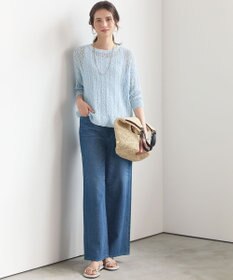 23区 VIOLAd'ORO ラフィア ビッグ トートバッグ