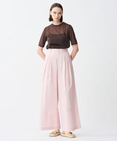 uncrave トリコットシフォン ハーフスリーブカットソー