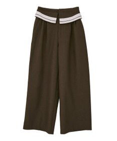 CRAFT STANDARD BOUTIQUE ウエスト折り返しスラックス