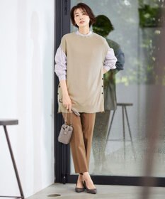 J.PRESS LADIES 【洗える】アルガンシルク テーパード パンツ