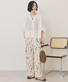 AMERICAN HOLIC スキッパーギャザーブラウス