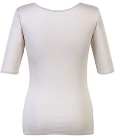 Wing あったかインナー 綿100％ 毛玉になりにくい 型くずれしにくい 【綿の贅沢 リッチ】 5分袖 半袖 秋 冬 EL4582 ウイング／ワコール