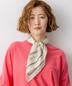 23区 manipuri  バルーンバンダナプリント シルク スカーフ