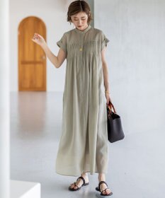 23区 【一部店舗限定/接触冷感/洗える】ラミータンブラー フレンチスリーブ ワンピース