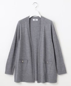 J.PRESS LADIES S 【洗える】KNIT BASIC ロングカーディガン