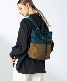 Y'SACCS ドローストリング コンビカラーリュックサック