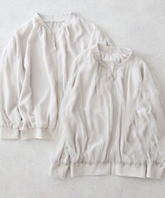 AMERICAN HOLIC リバーシブルシフォン×チュールブルゾン