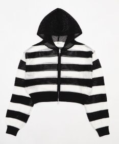 WEGO メッシュニットショートパーカー