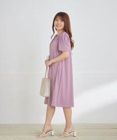 Tiaclasse 【洗える】カットソーフレアAラインワンピース