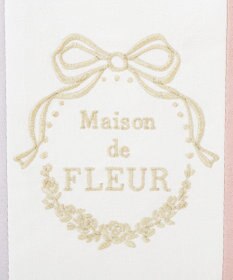 Maison de FLEUR トリコロールフリルハンドルトートバッグ