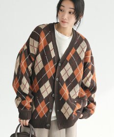 CRAFT STANDARD BOUTIQUE アーガイル柄カーディガン