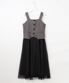 Feroux フレアチュール ジャンパースカート