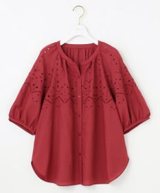 ANY SIS 【洗える】カットワークエンブロイダリー ブラウス