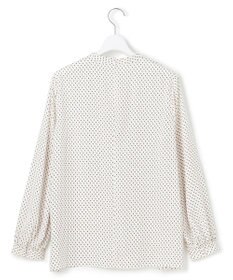 23区 L 【洗える】グラデーションドットプリント ブラウス