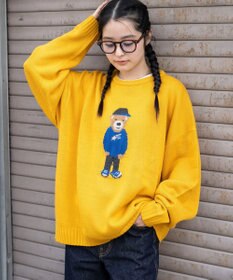 WEGO 【ユニセックス着用ITEM/MLサイズ展開】ジャガードアニマルプルオーバー