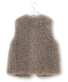 23区 S 【SLOW/一部店舗限定】フェイクファー ジレ