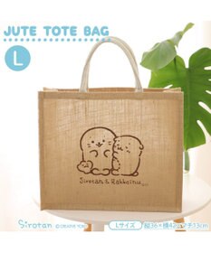 Mother garden しろたん しろたん＆らっこいぬ ジュートトート 《Lサイズ》 単品