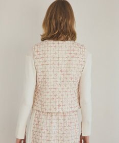 GRACE CONTINENTAL ツイードチェックジレ