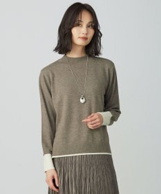 J.PRESS LADIES L SOFT TOUCH WOOL ブロッキング ニット