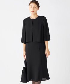 自由区 FORMAL 【洗える】セオアルファバラシャ ウォッシャブル ワンピース