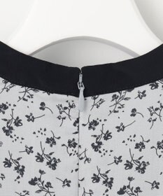 J.PRESS LADIES S 【洗える】 スパンローンフラワー バンドカラー ワンピース