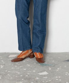 TRICOTE ストライプフェイクファーソックス