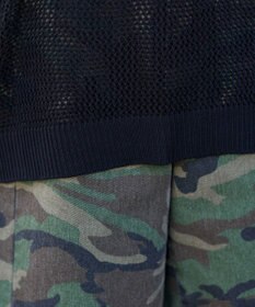 WEGO ナンバリングメッシュニットプルオーバー