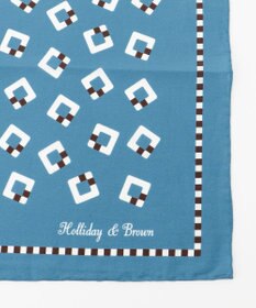 JOSEPH ABBOUD 【イタリア製】ランダムスクウェアパターンチーフ