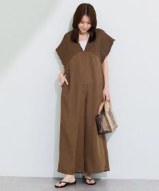 Green Parks シャーリングサロペット